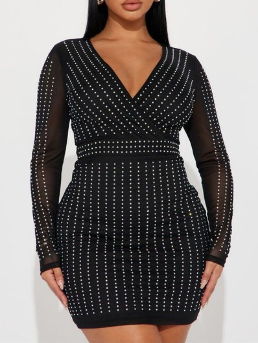 Embellished Mini Dress (S)